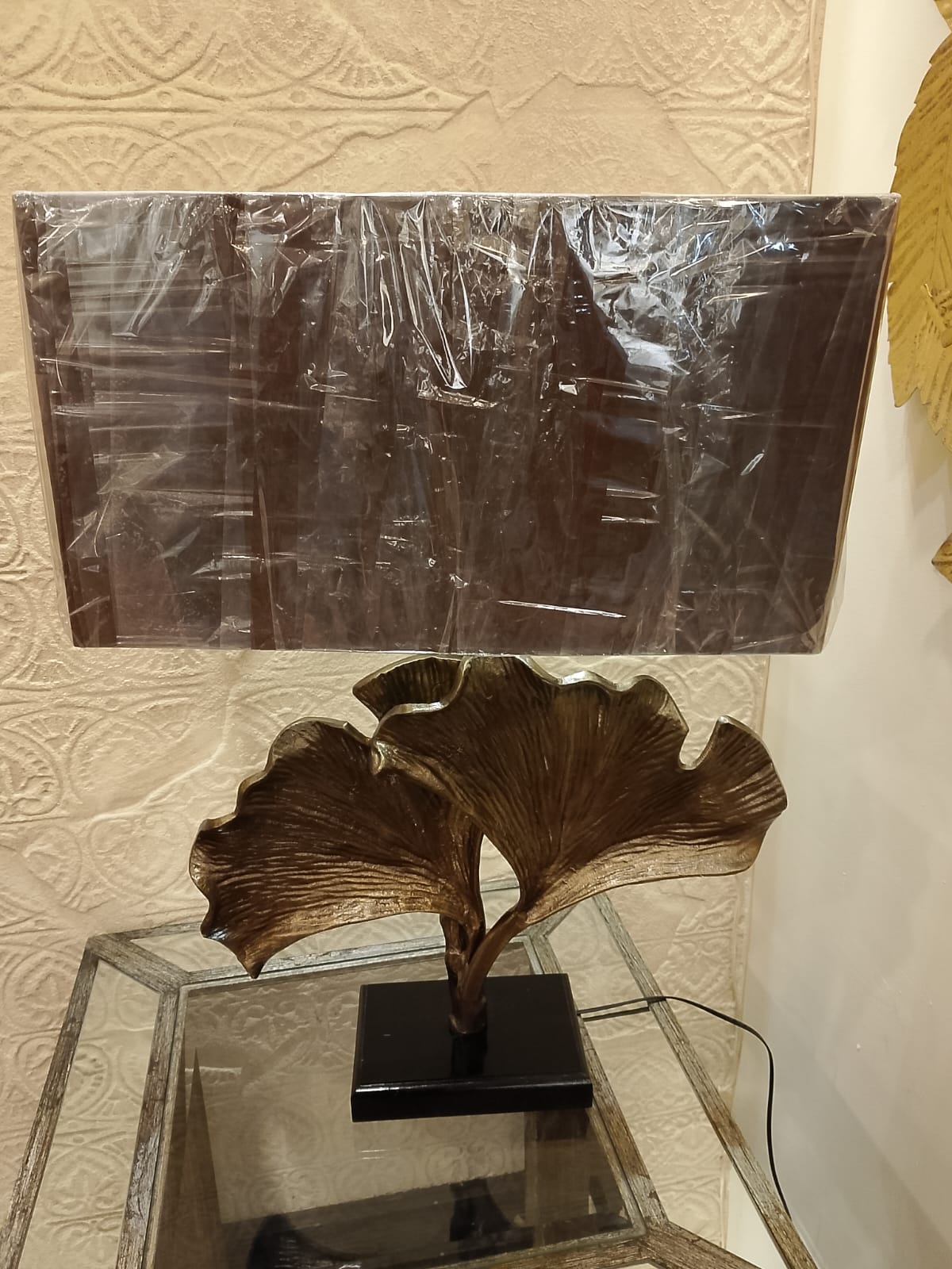 Contemporary Design Lamp with Fabric Shade-SoUnique.PK